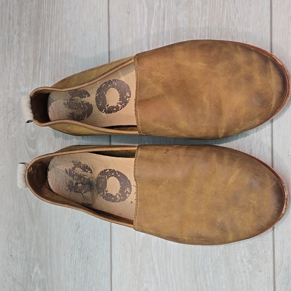 Sorel Women Ella Leather Loafer Slip on shoes sz 9 - Picture 3 of 10